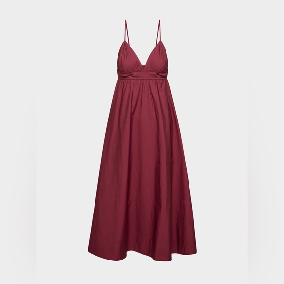 Aritzia Wilfred Encourage Poplin Cotton Bohemian Summer Dress Sz XS - Picture 5 of 14